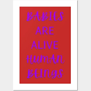 bABIES ARE ALIVE! Posters and Art